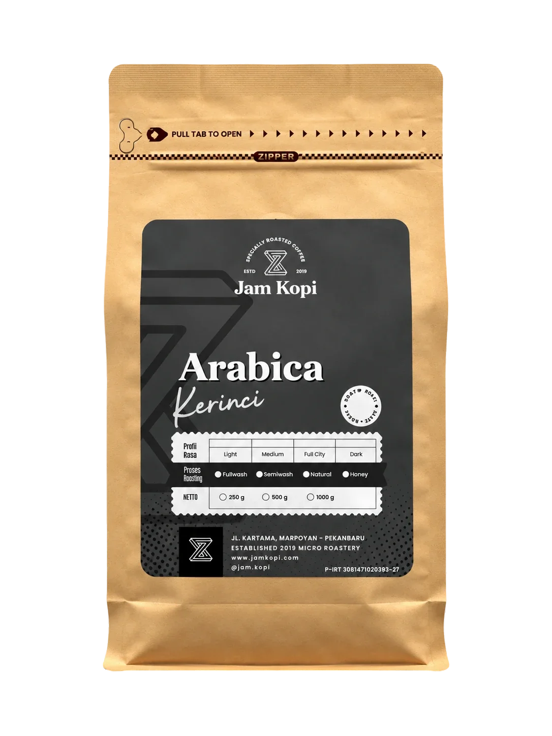 Arabica Kerinci Full Wash coffee beans