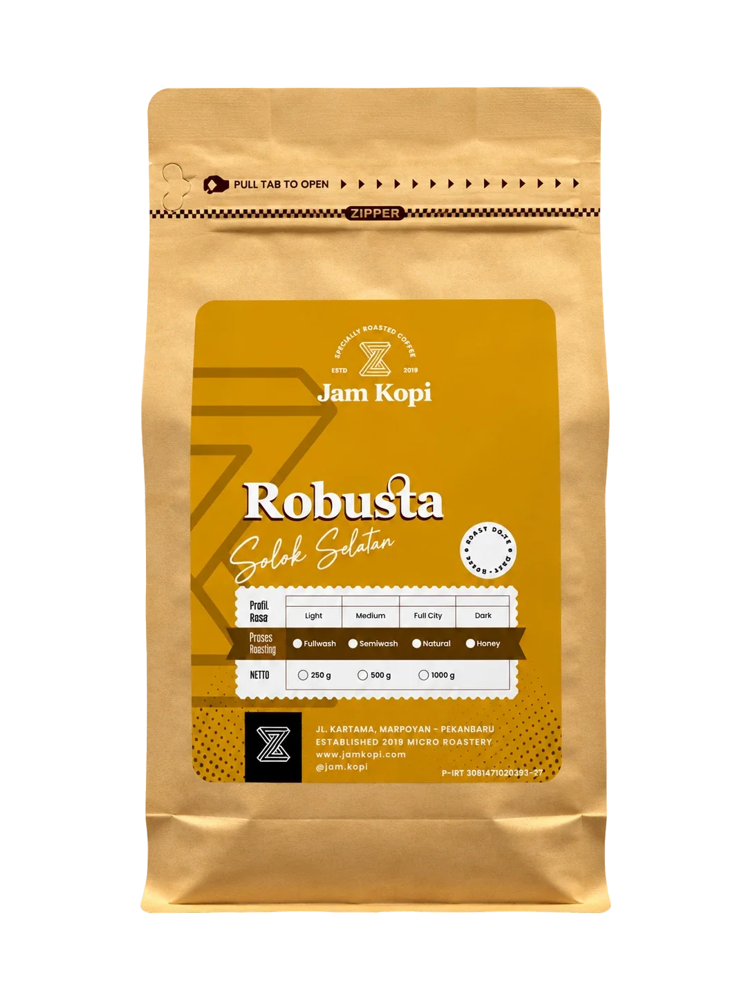 Robusta Solok Selatan coffee beans