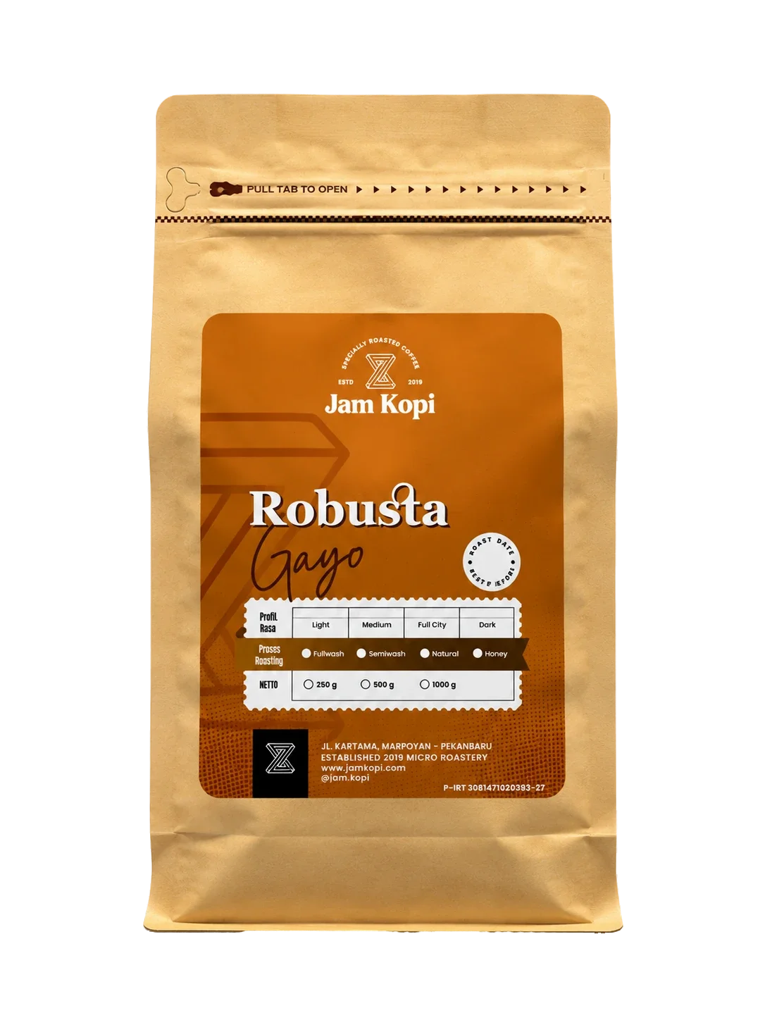 Robusta Gayo coffee beans