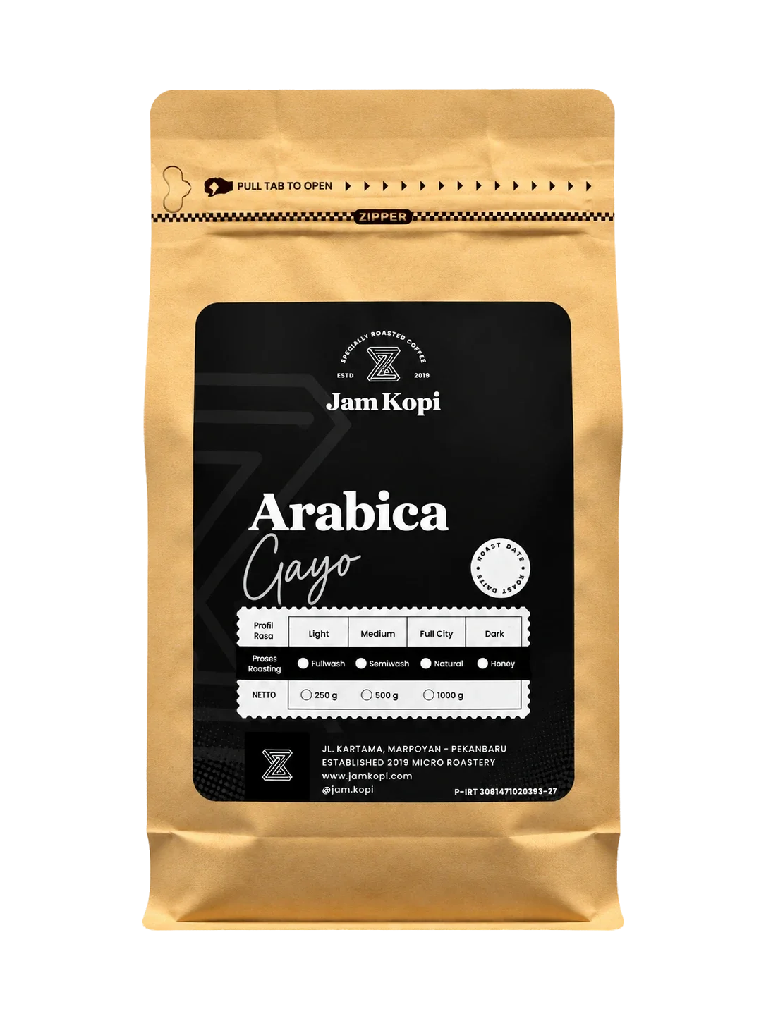 Arabica Gayo Full Wash coffee beans